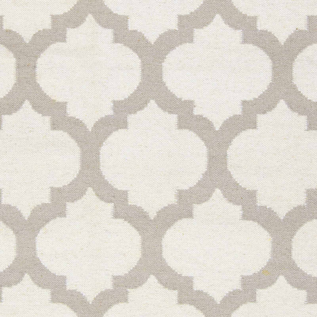 Banks Ivory/Gray Trellis Wool Rug - Clearance