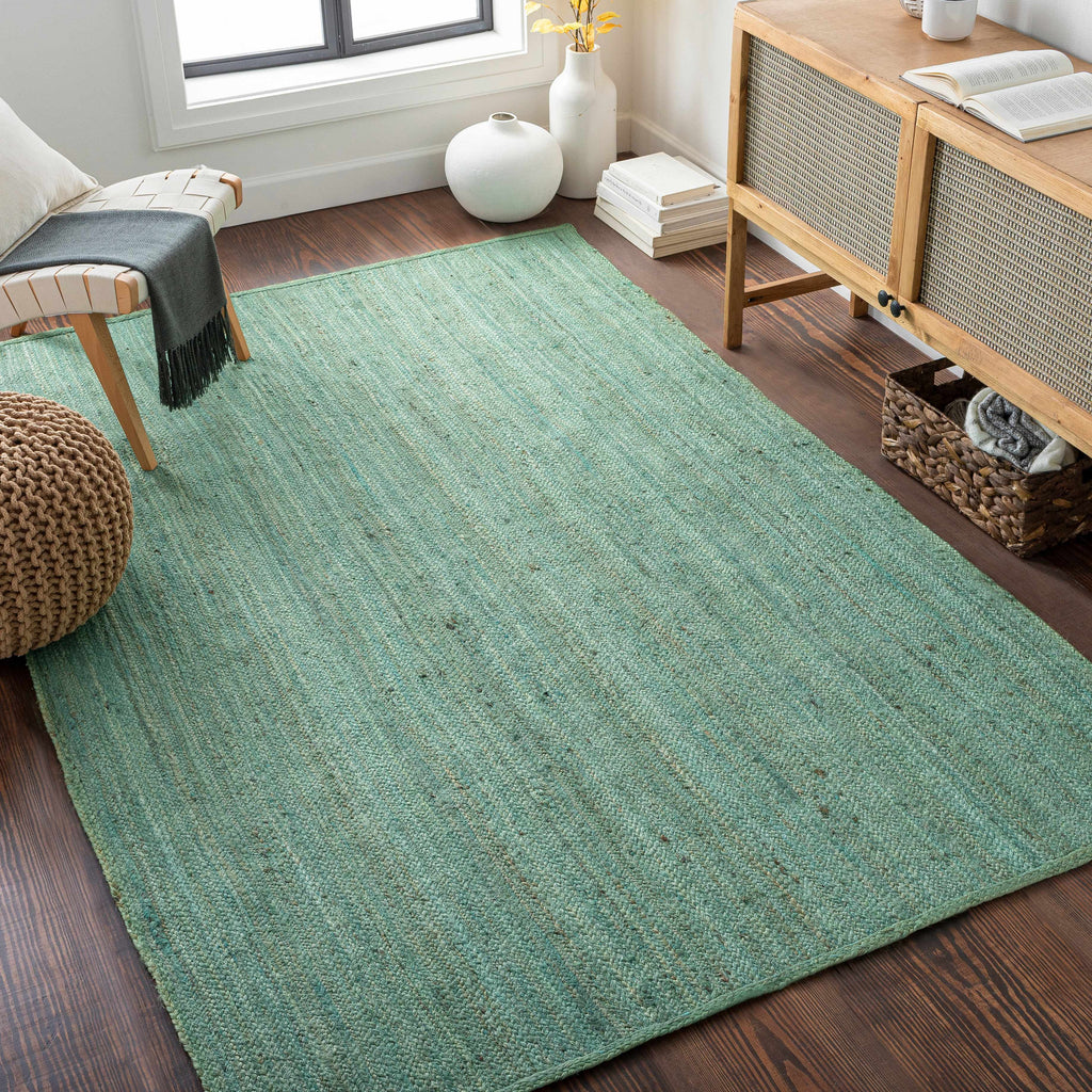 Barksdale Green Hand Woven Jute - Clearance