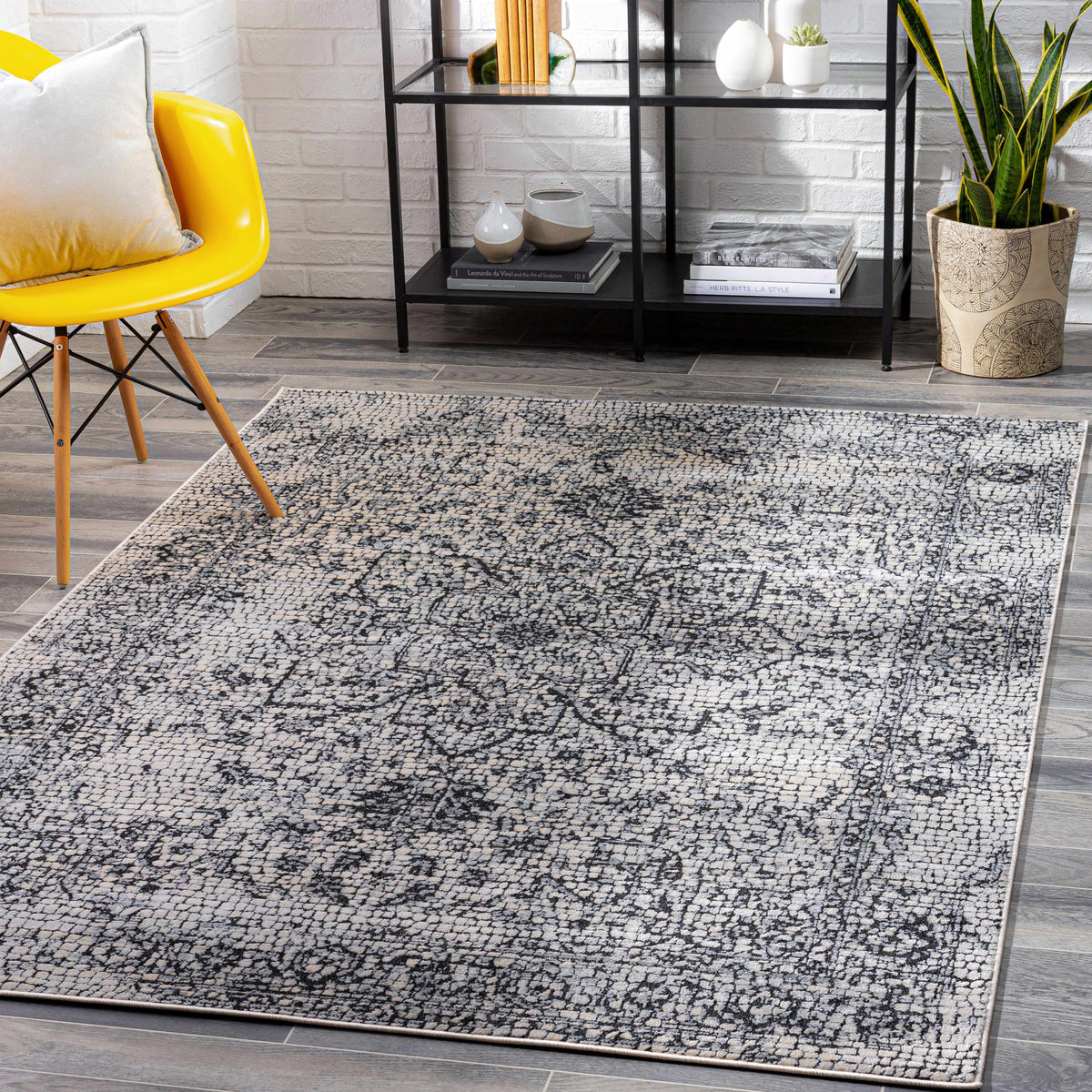Bosphorus Black Mosaic Rug - Clearance