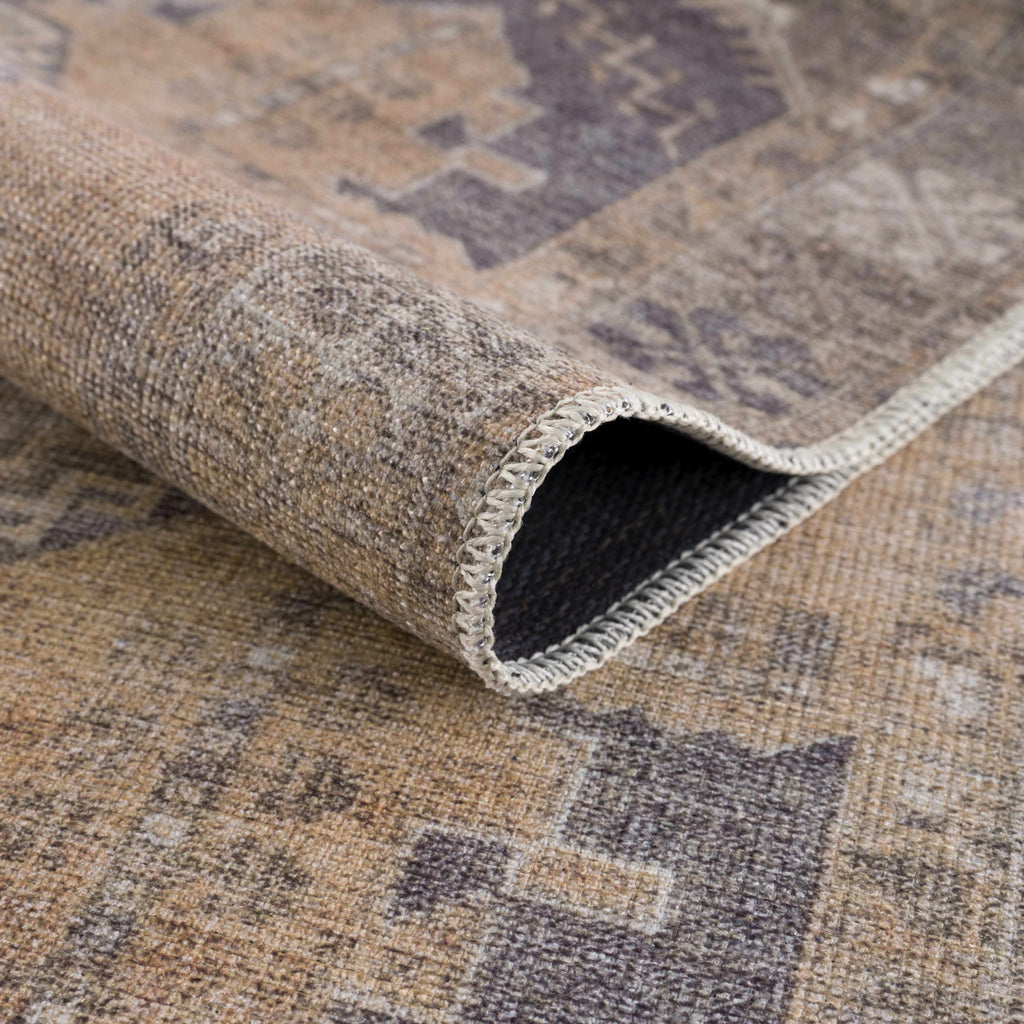 Carrabelle Peach Washable Area Rug - Clearance