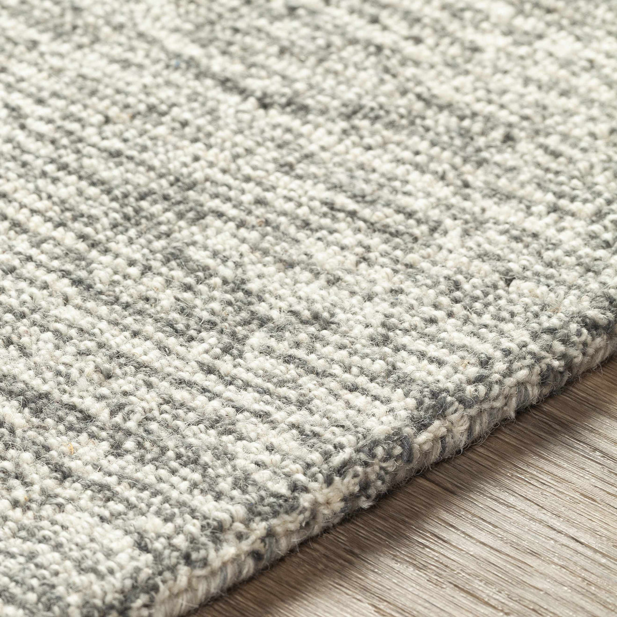 Hertfordshire Gray Trellis Tassel Wool Rug - Clearance