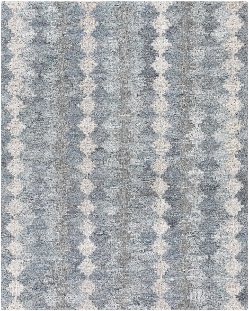 Hale Gray&Slate Diamonds Wool&Viscose Rug - Clearance