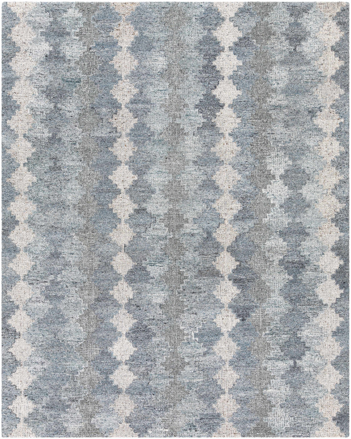 Hale Gray&Slate Diamonds Wool&Viscose Rug - Clearance