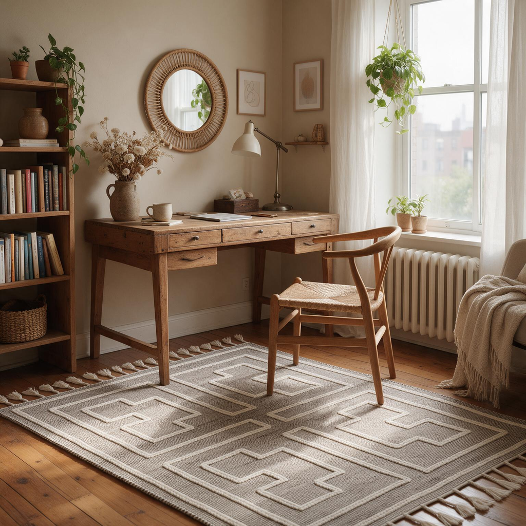 Azra Tasseled Jute&Wool Rug - Clearance