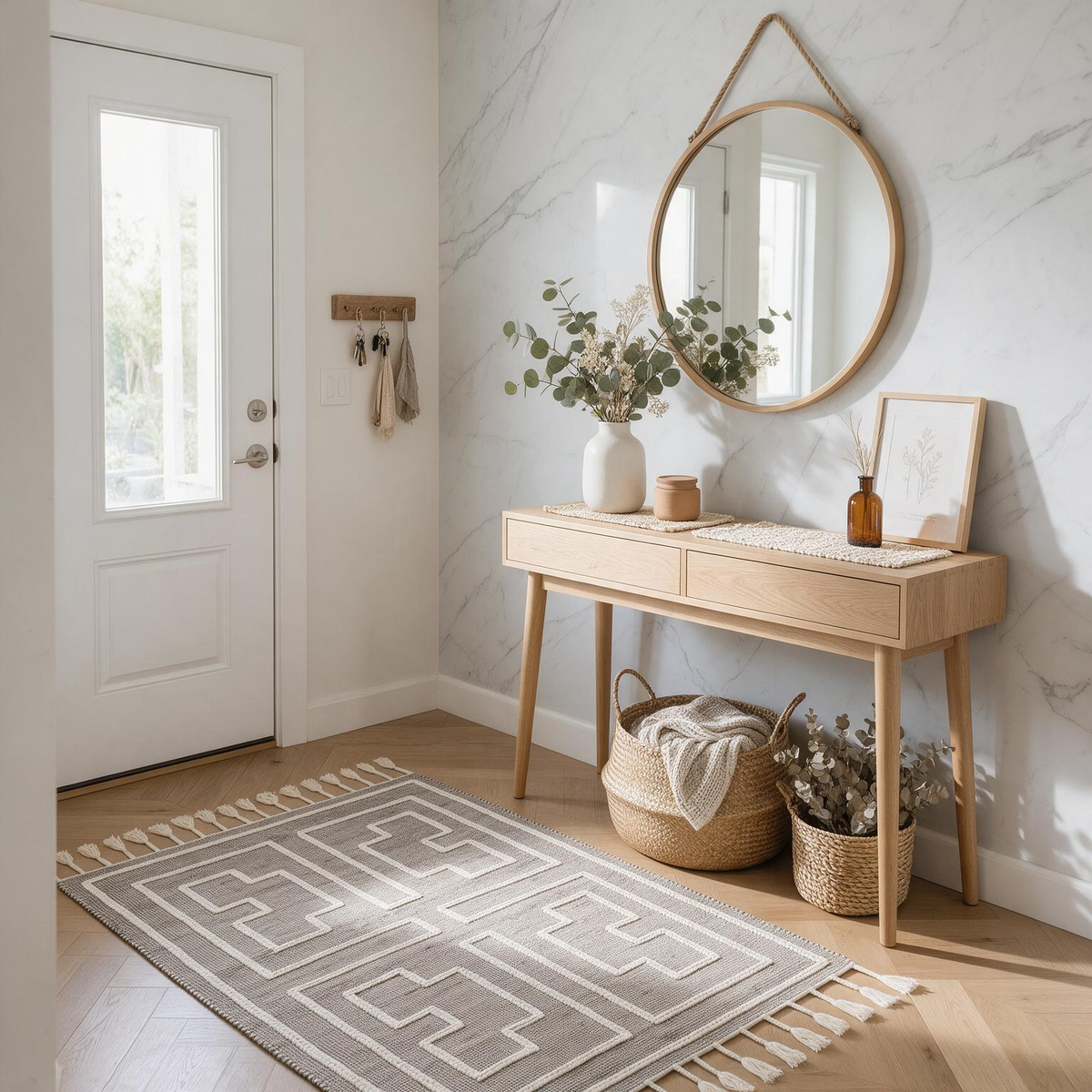 Azra Tasseled Jute&Wool Rug - Clearance