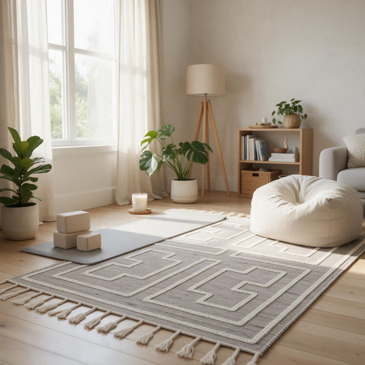 Azra Tasseled Jute&Wool Rug - Clearance