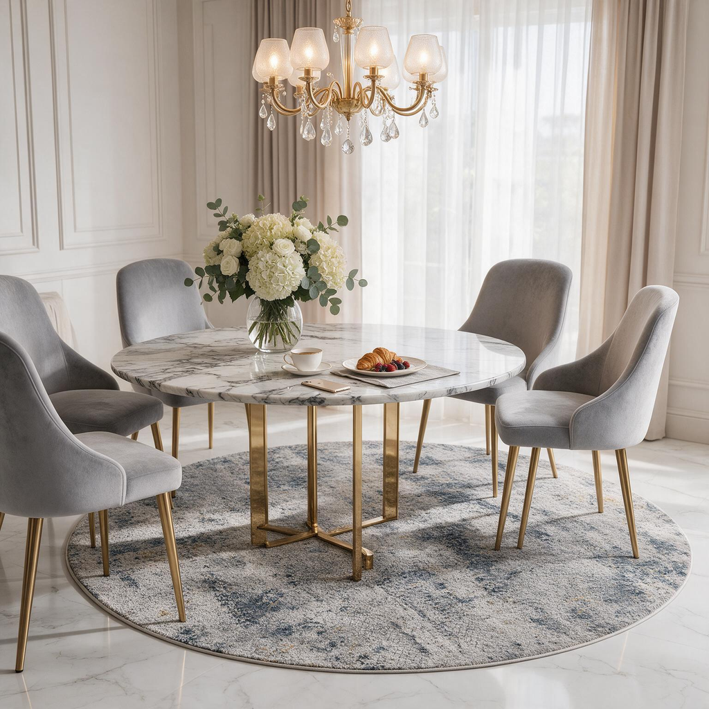 Odell Abstract Luxe Fringe Rug
