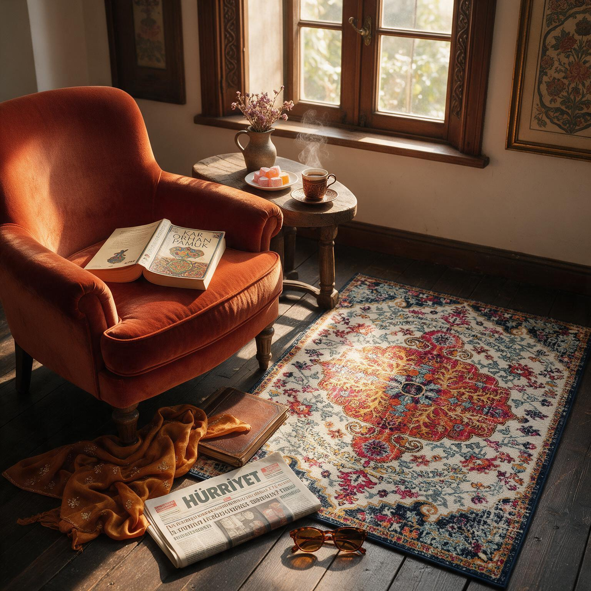 Bodrum Lite Colorful Rug