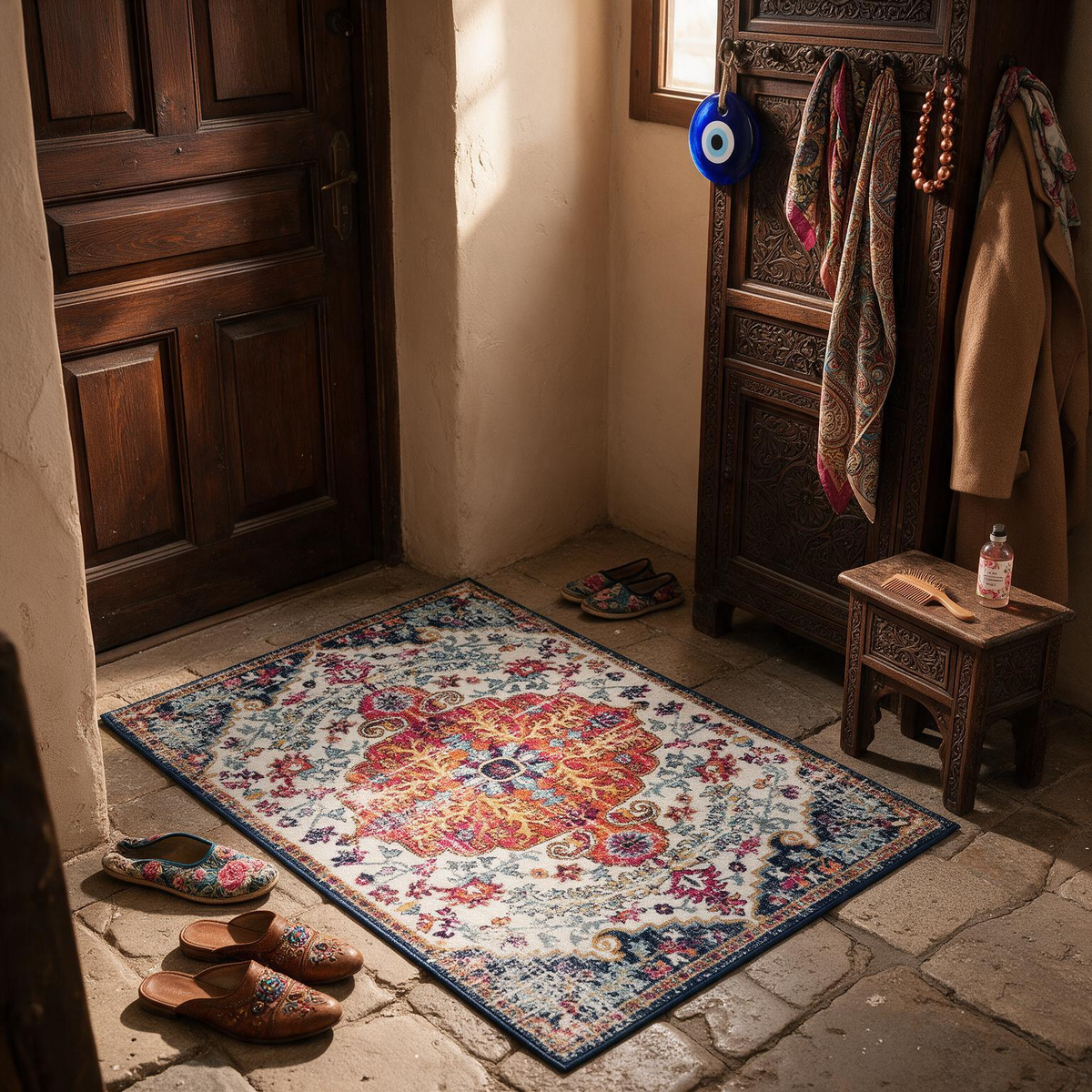 Bodrum Lite Colorful Rug