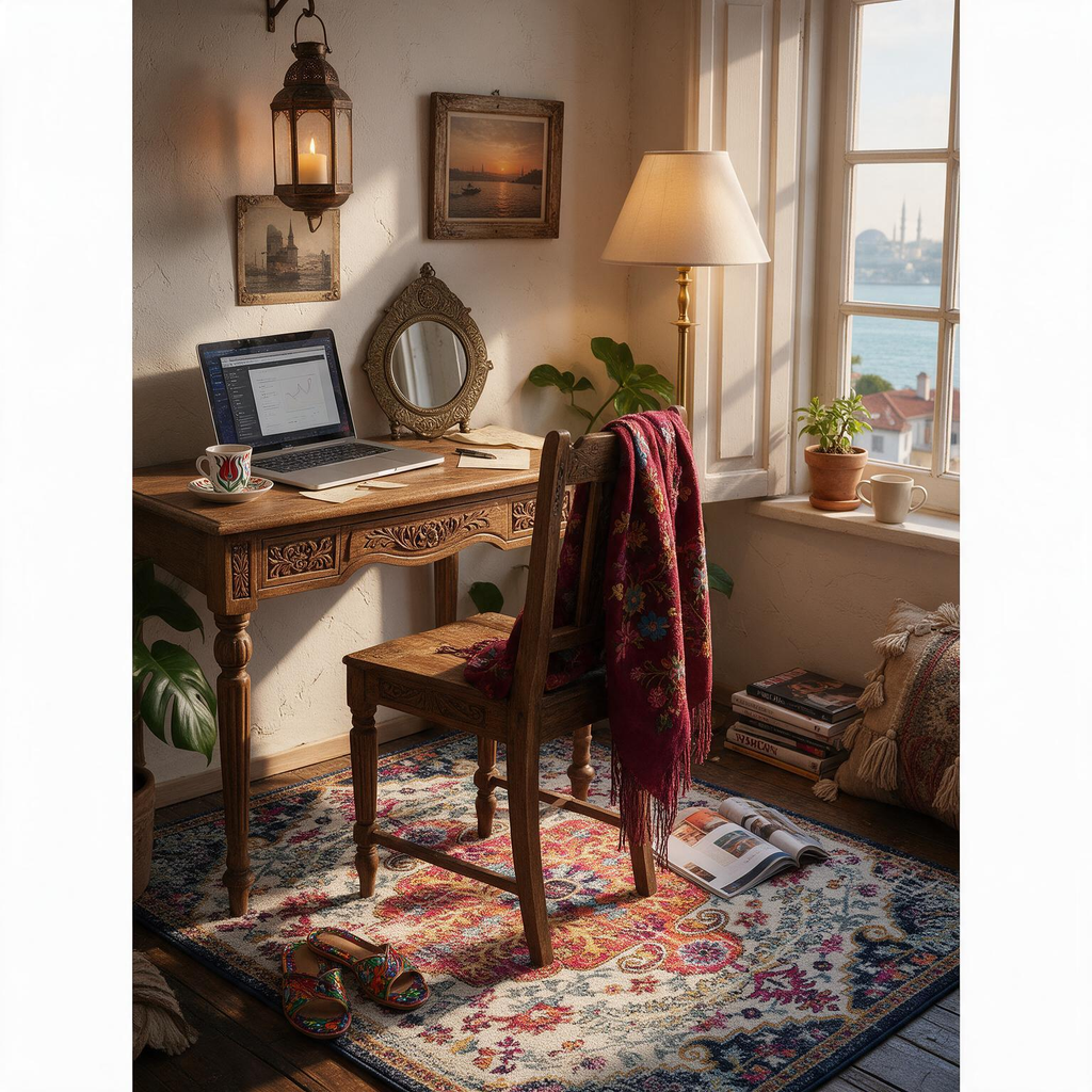 Bodrum Lite Colorful Rug
