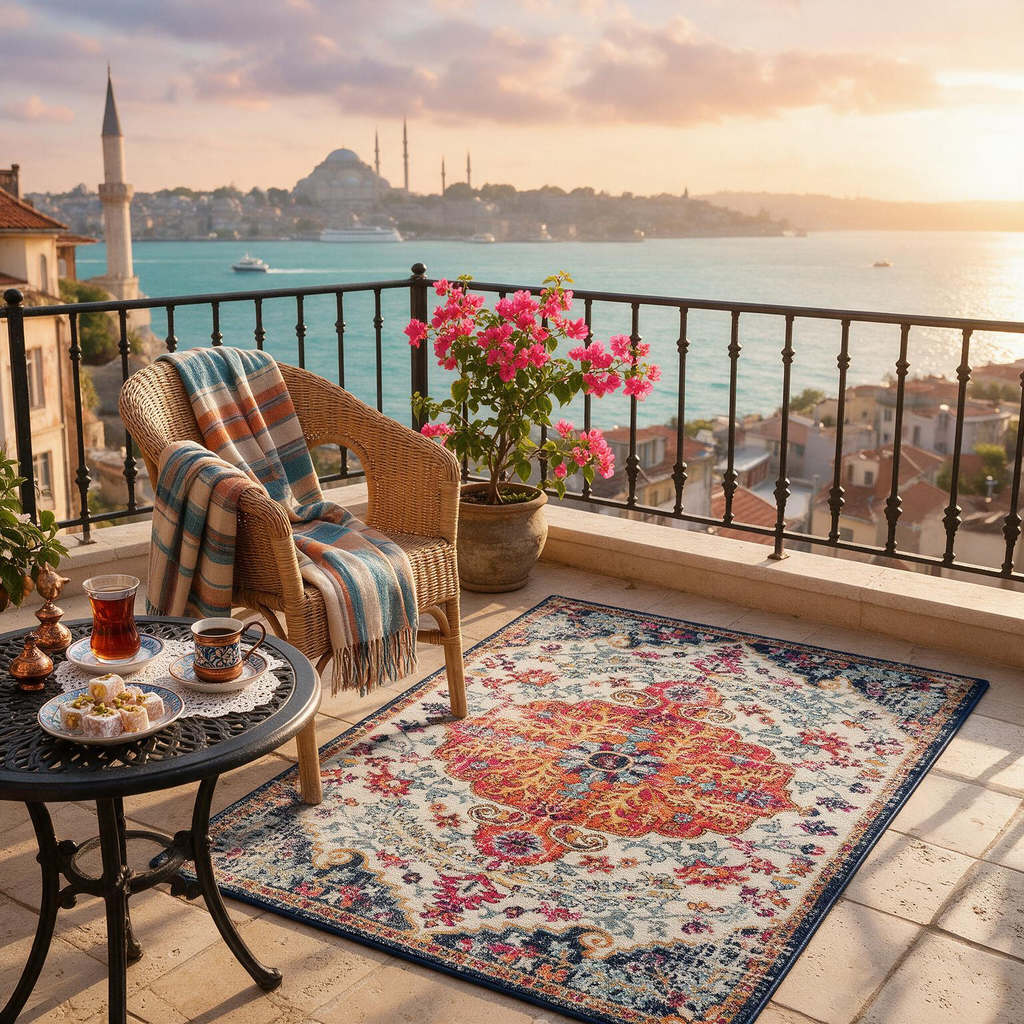 Bodrum Lite Colorful Rug