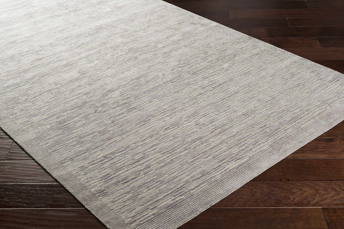 Mardi Silver Premium Wool&Silk Area Rug - Clearance