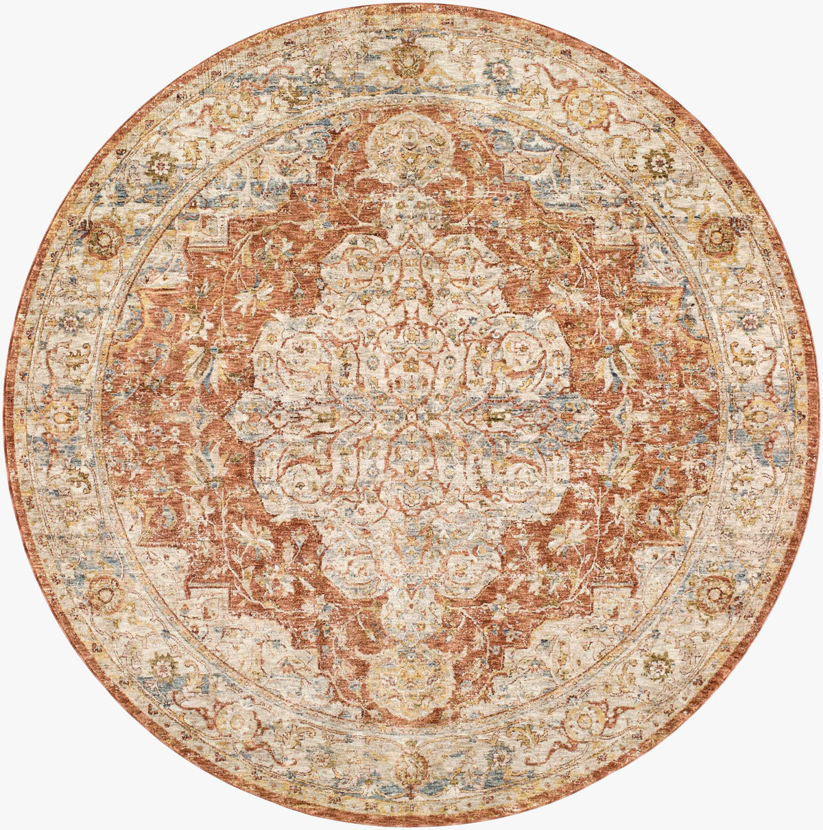 Aman Rust Area Rug - Clearance