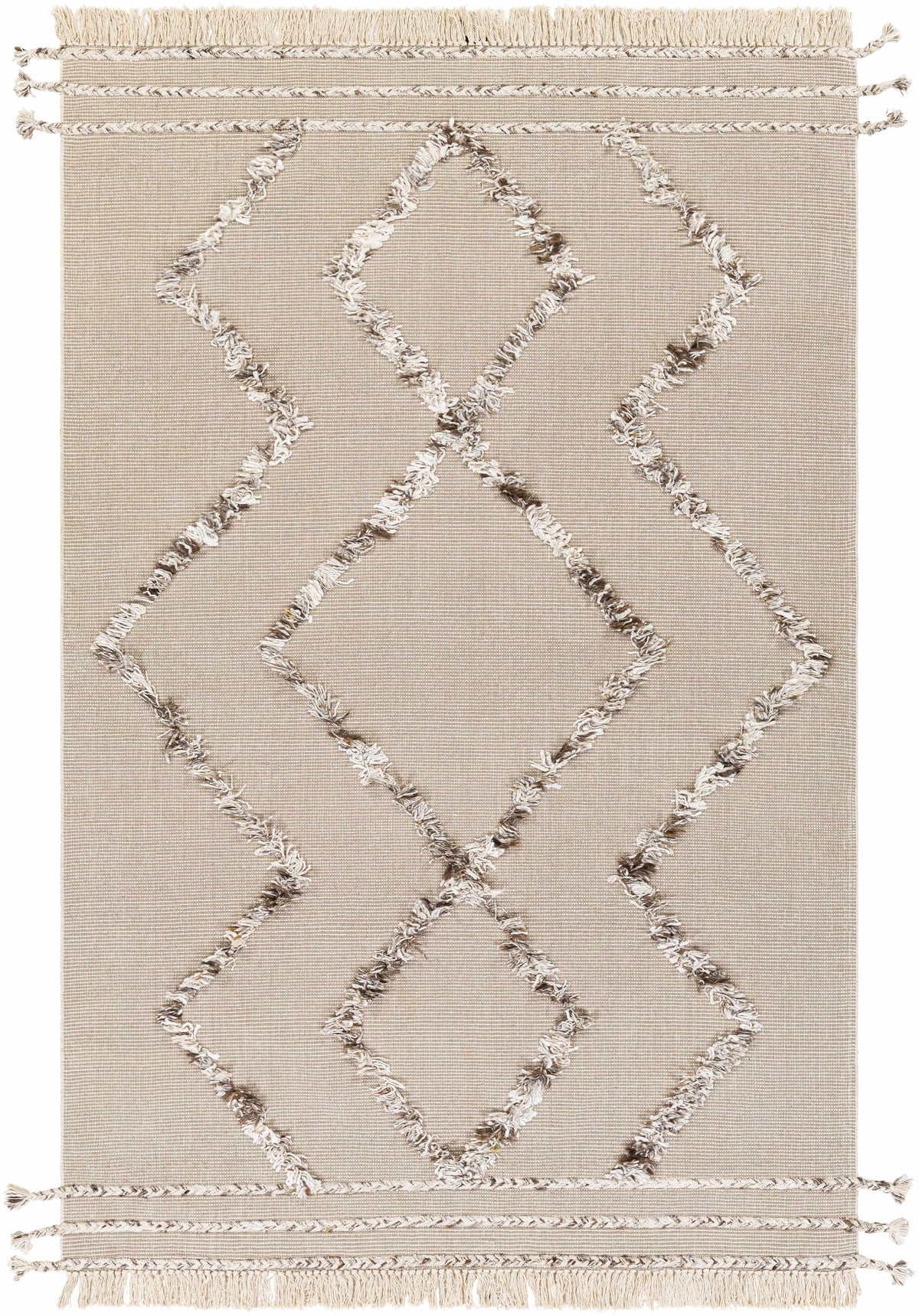Marleston Taupe High-Low Rug - Clearance
