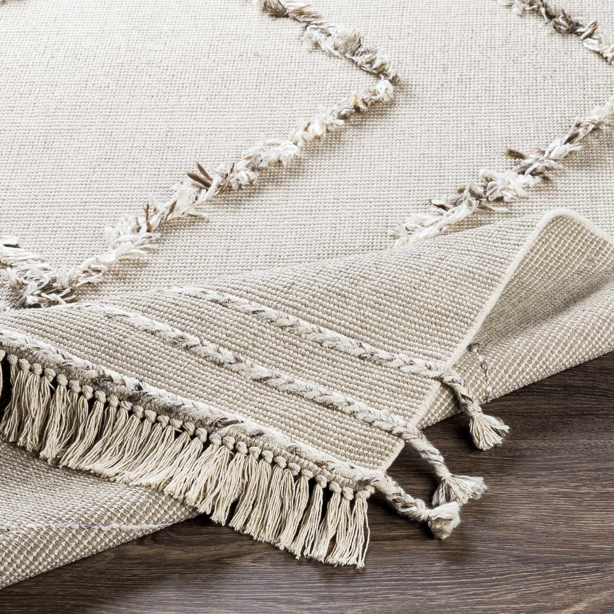 Marleston Taupe High-Low Rug - Clearance