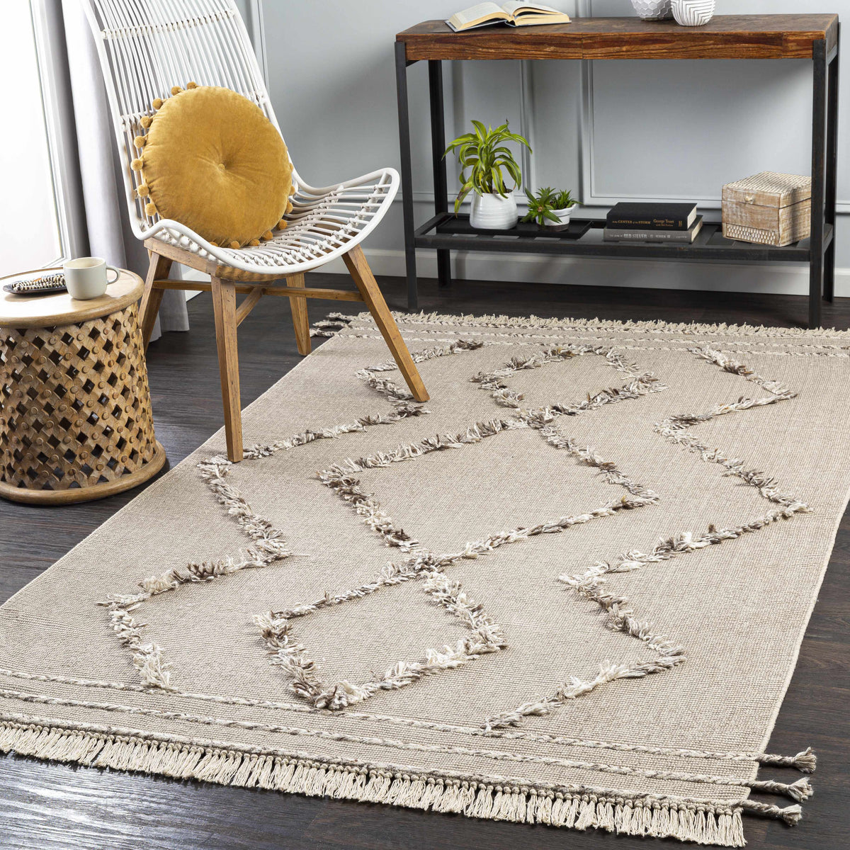 Marleston Taupe High-Low Rug - Clearance