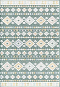 Metta Medium Green Outdoor Area Rug - Clearance