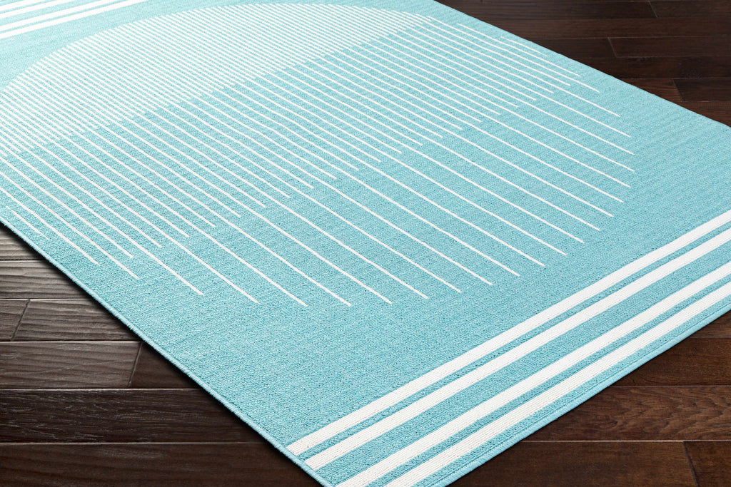 Nabil Aqua Outdoor Area Rug - Clearance