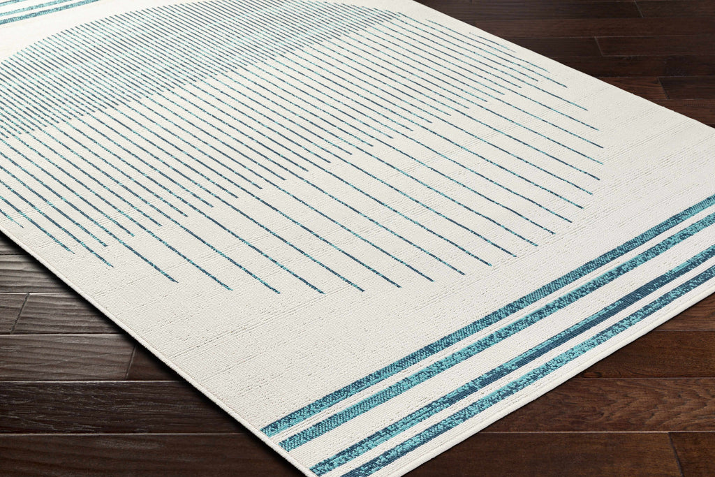Nabil Slate Blue Outdoor Area Rug - Clearance