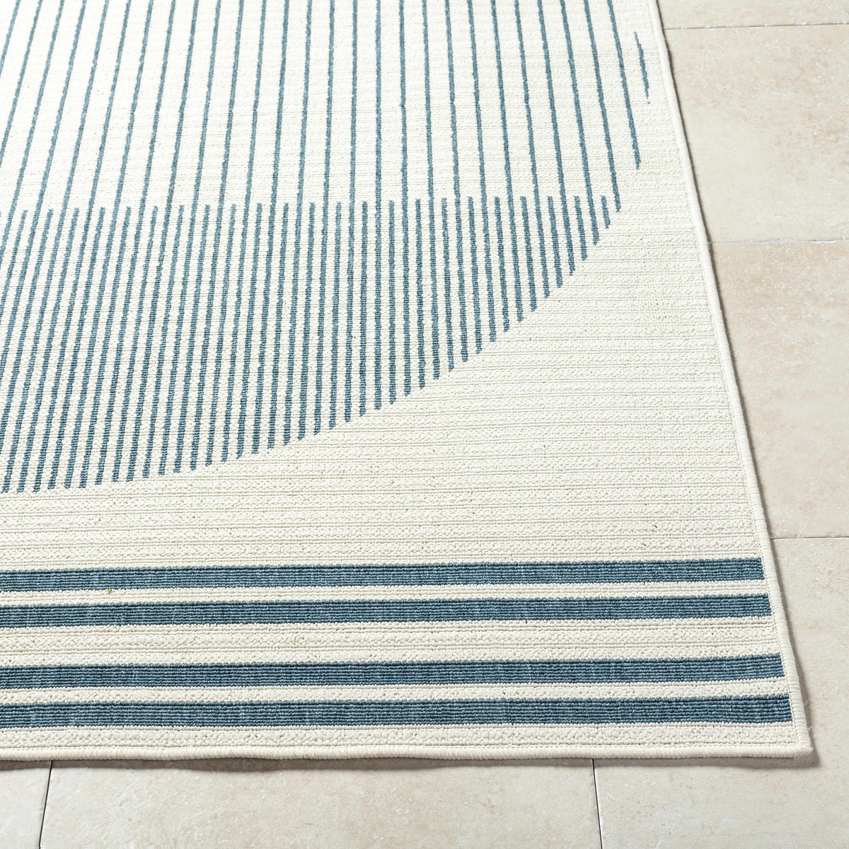 Nabil Midnight Blue Outdoor Area Rug - Clearance