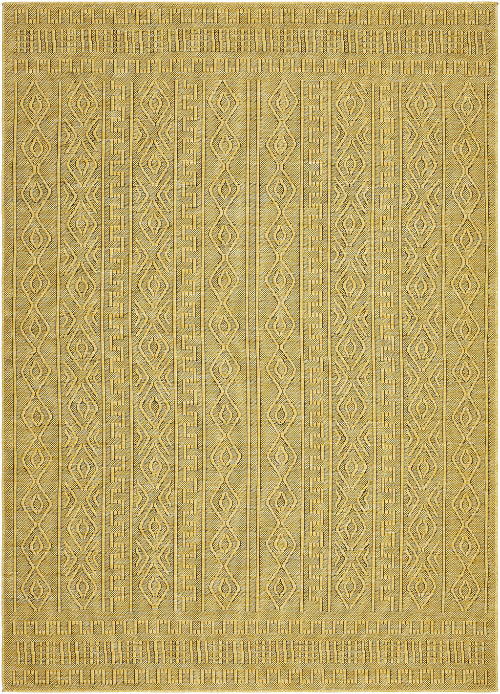 Nuela Mustard Outdoor Area Rug - Clearance