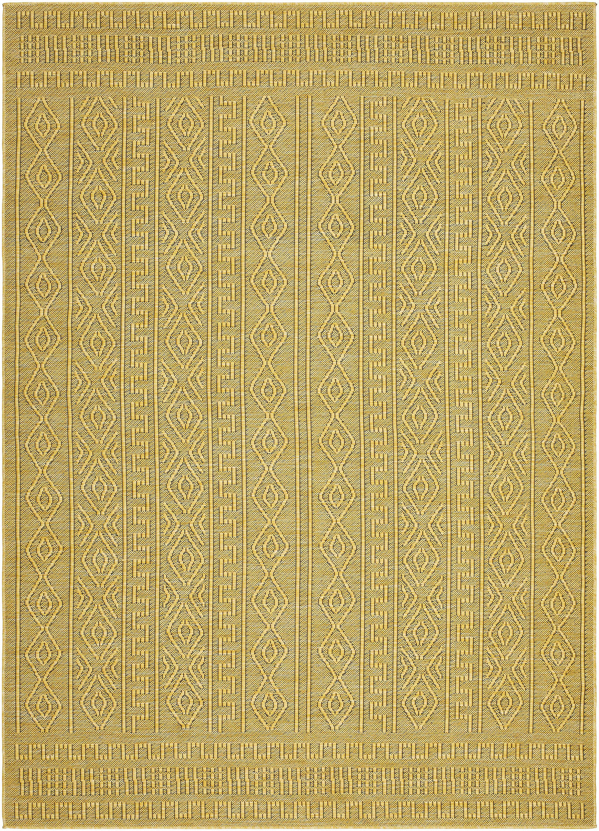 Nuela Mustard Outdoor Area Rug - Clearance