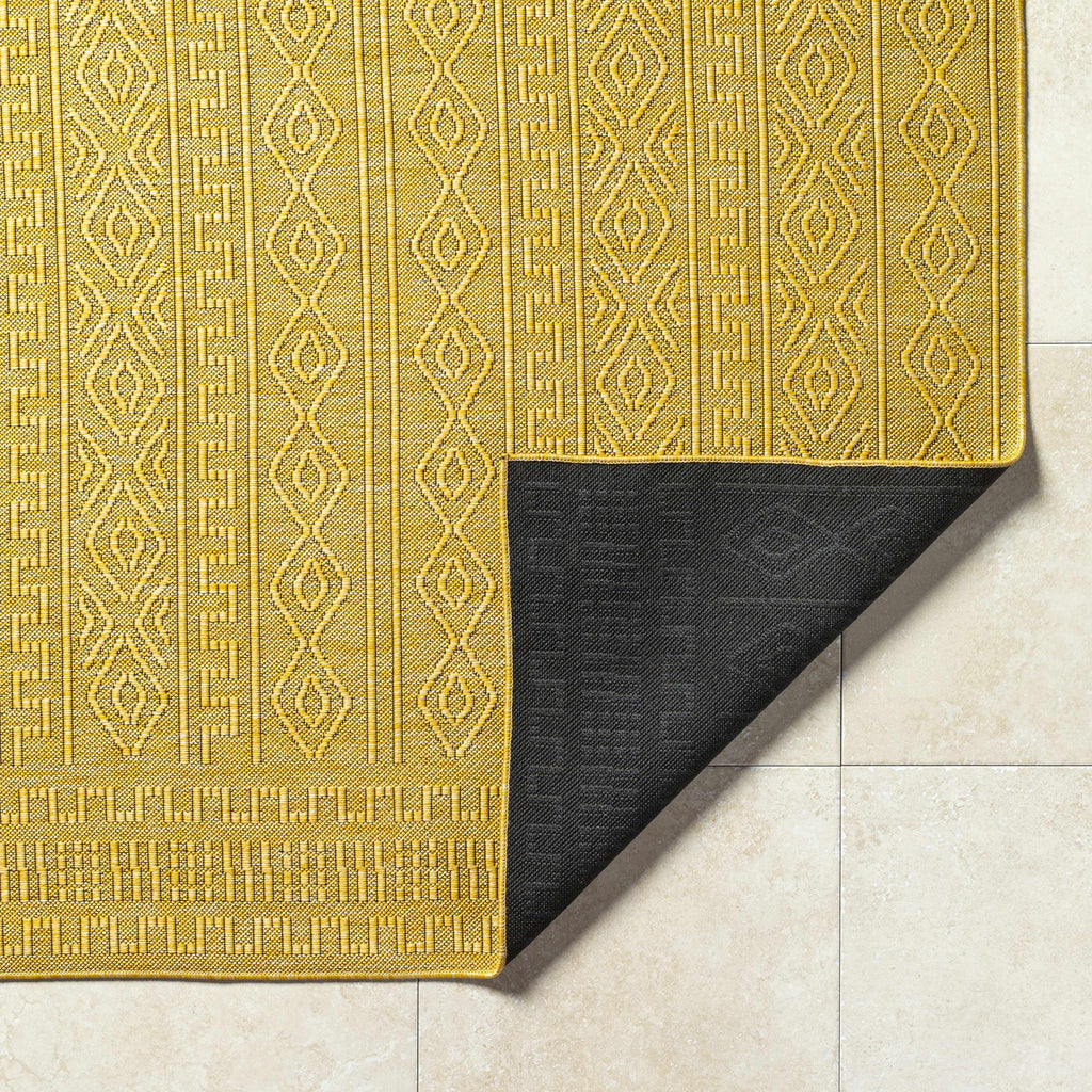 Nuela Mustard Outdoor Area Rug - Clearance