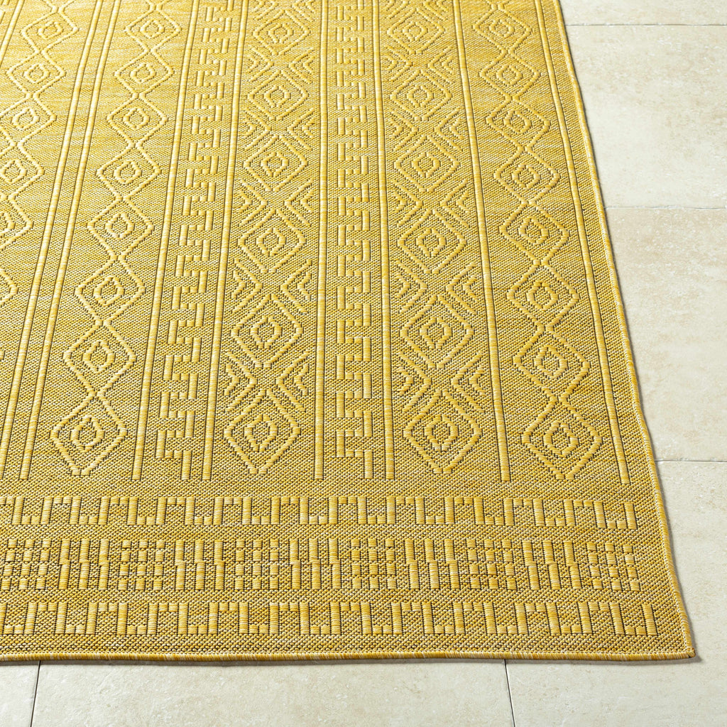 Nuela Mustard Outdoor Area Rug - Clearance