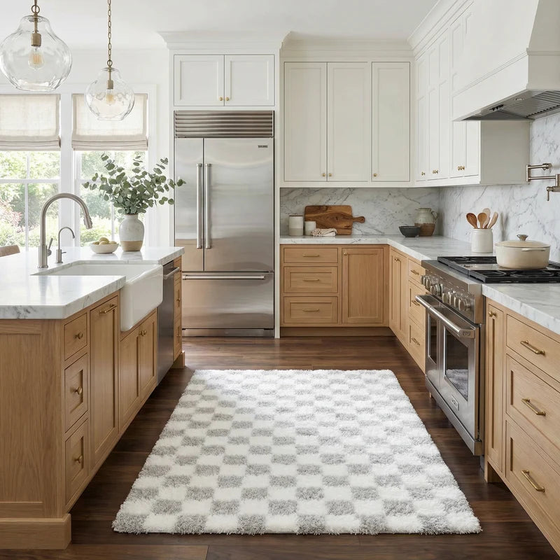 Atelier Graphite Light Gray White Contemporary Rug