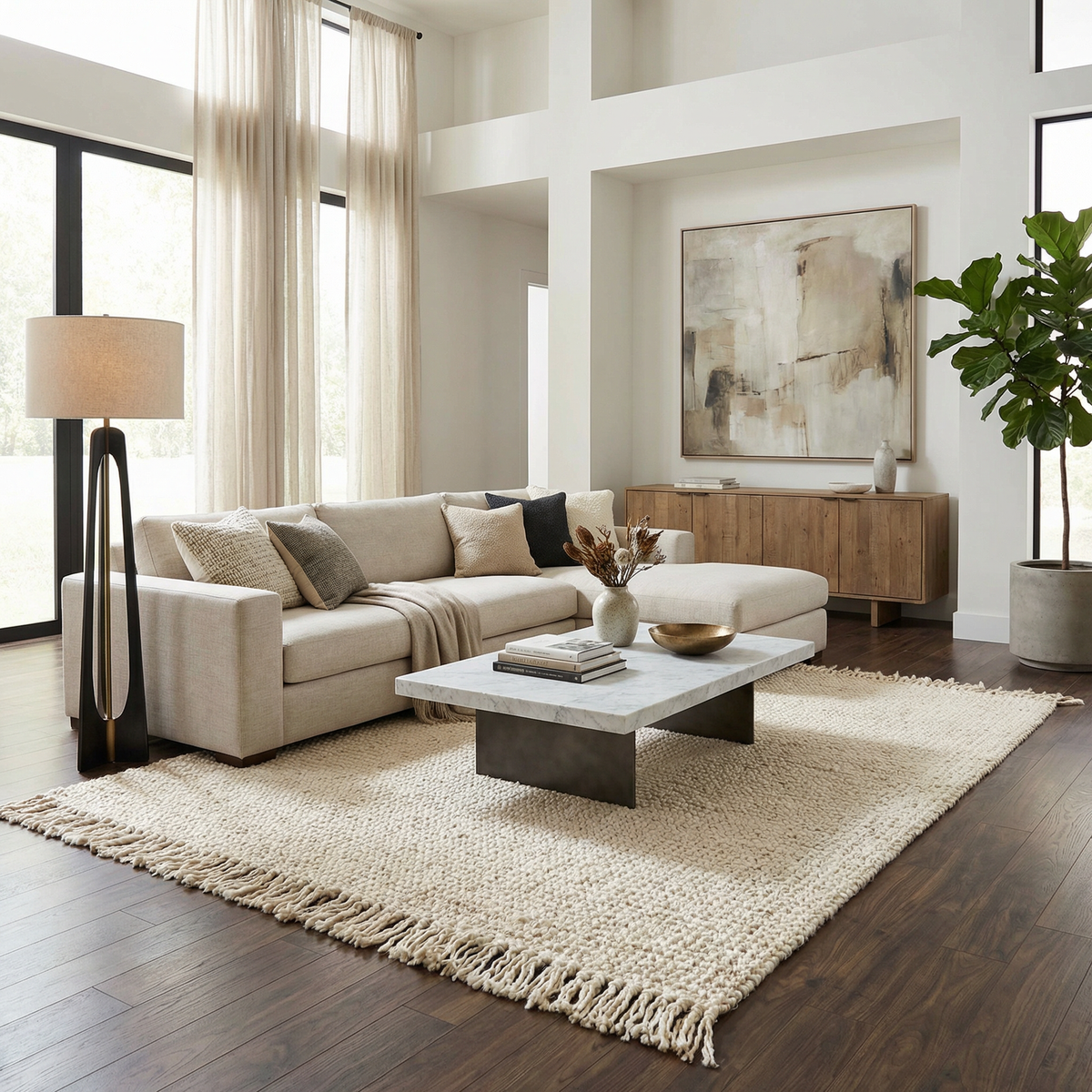 Sorelle Sunwash Cream Transitional Rug
