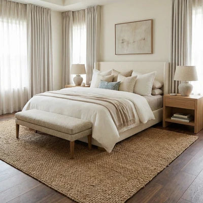 Sunfolk Braidsong Tan Farmhouse Rug