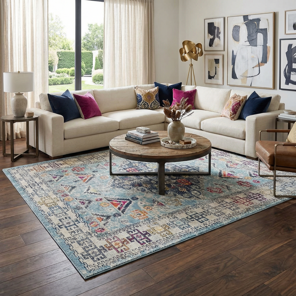 Tigris Turquoise 2314 Area Rug - Clearance