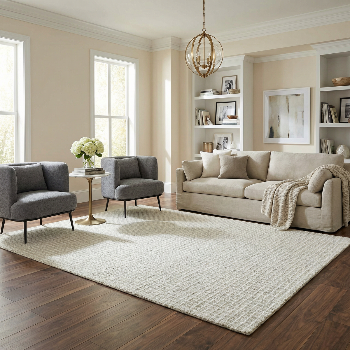 Anahid Bone Area Rug - Clearance