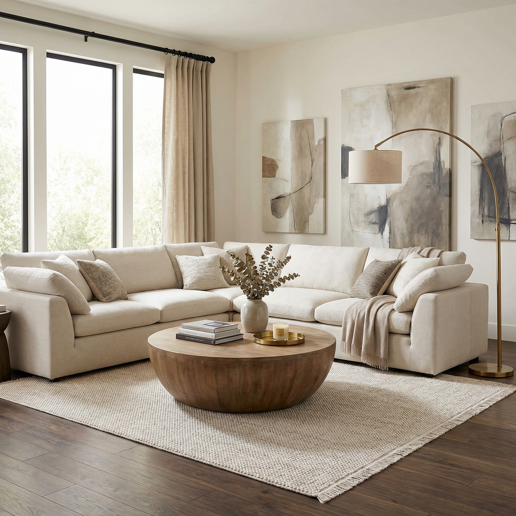 Terra Weave Sahara Beige Farmhouse Rug