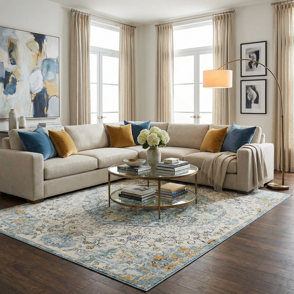 Tigrit Blue 2301 Area Rug