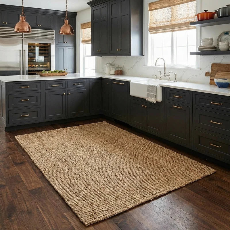 Sunfolk Braidsong Tan Farmhouse Rug