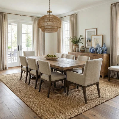Sunfolk Braidsong Tan Farmhouse Rug