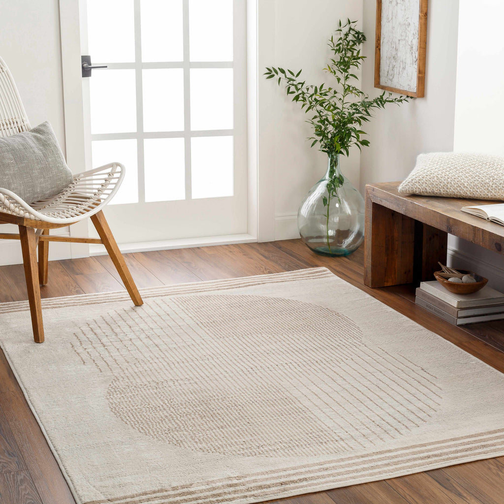 Zeke Geometric Nutmeg Rug - Clearance