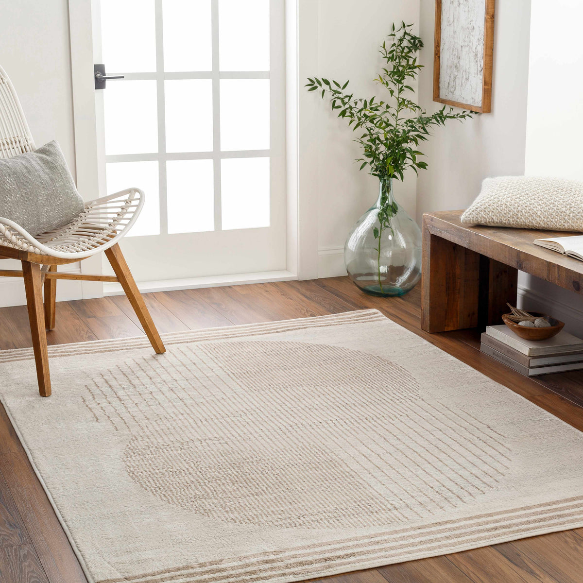Zeke Geometric Nutmeg Rug - Clearance