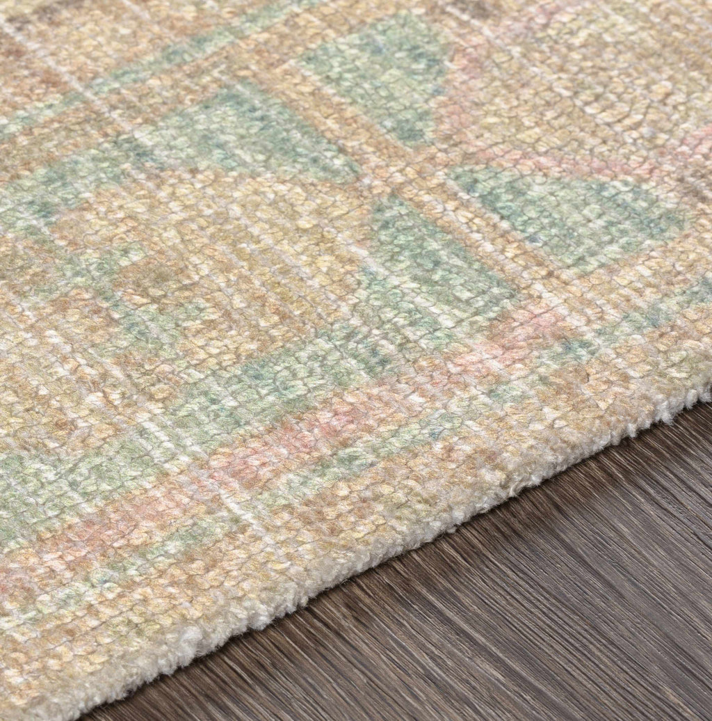 Rickinghall Peach&Sage Medallion Beige Rug - Clearance
