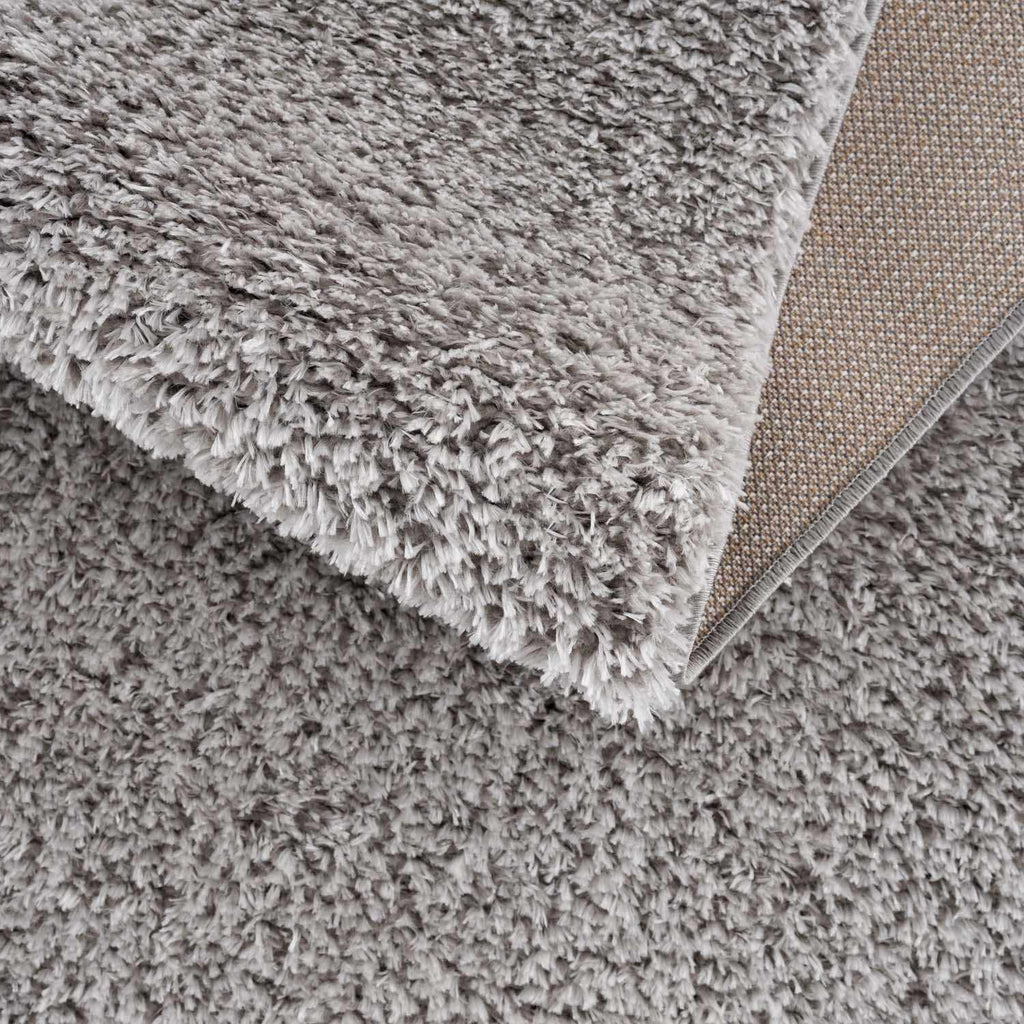 Lunaro Gray Subtle Wavy Abstract Modern Minimalist Polyester Machine Woven Area Rug