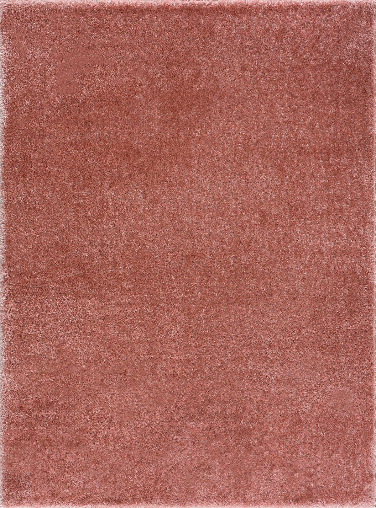 Rosava Dusty Pink Subtle Wavy Abstract Modern Minimalist Polyester Machine Woven Area Rug - Clearance