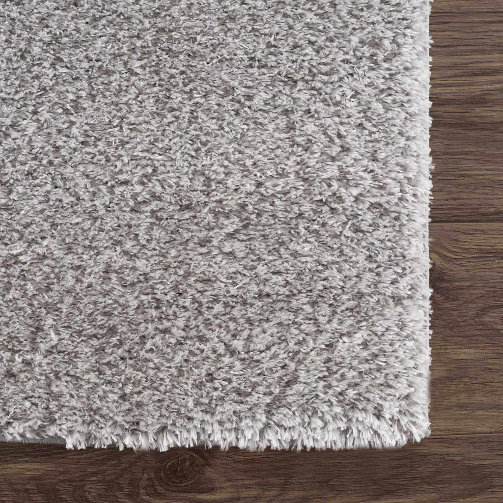 Lunaro Gray Subtle Wavy Abstract Modern Minimalist Polyester Machine Woven Area Rug