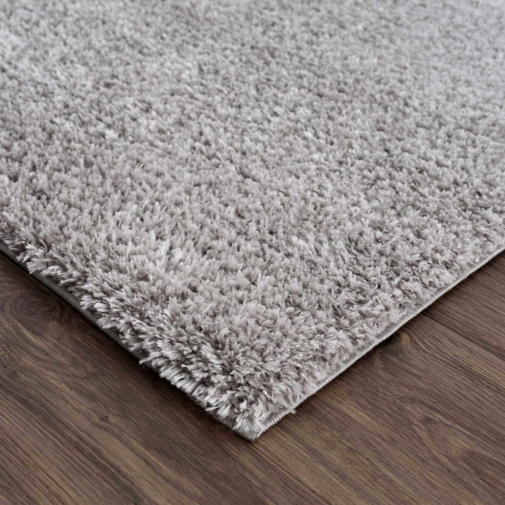 Lunaro Gray Subtle Wavy Abstract Modern Minimalist Polyester Machine Woven Area Rug