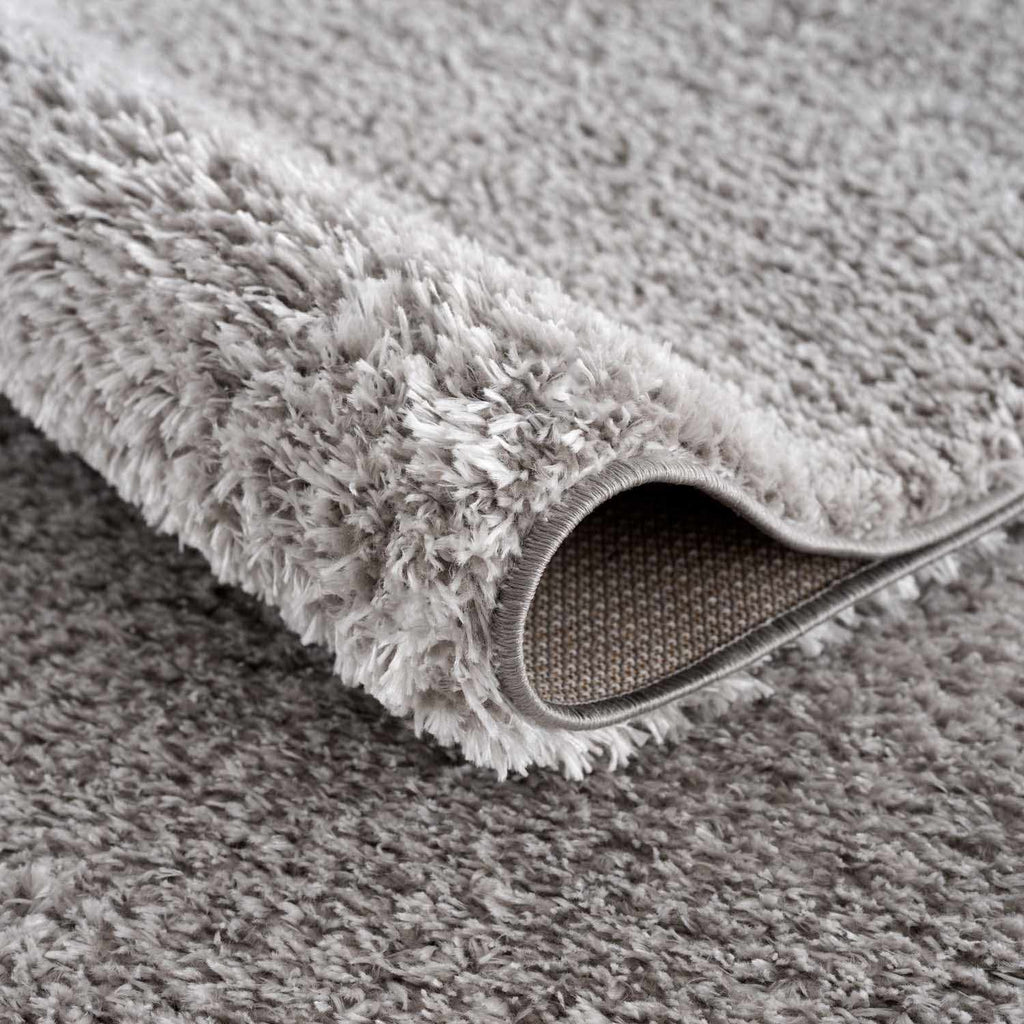 Lunaro Gray Subtle Wavy Abstract Modern Minimalist Polyester Machine Woven Area Rug
