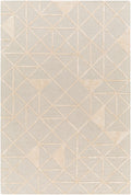 Botiu Blue Geometric Hand Tufted Wool Area Rug - Clearance