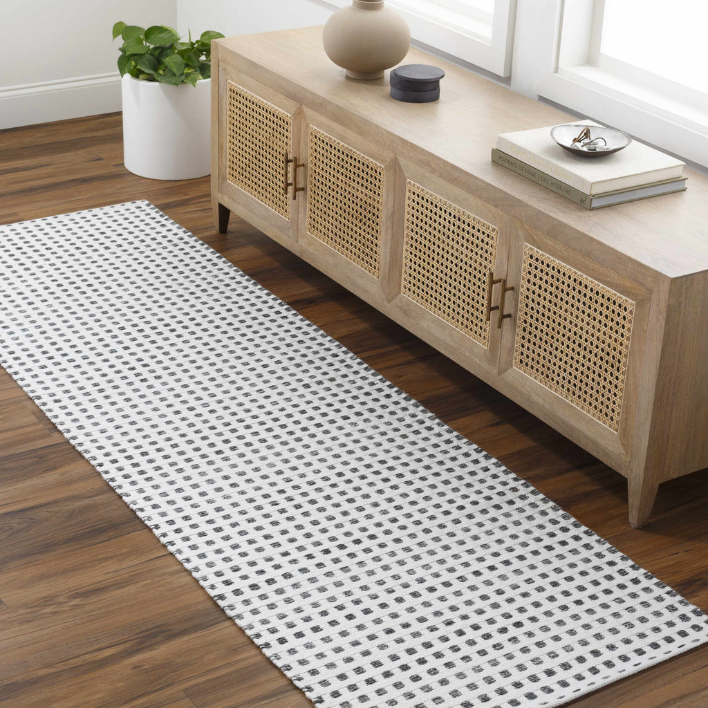 Bence Black & White Area Rug - Clearance