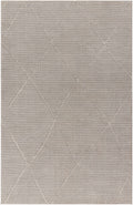 Aldis Grey Plush Textured Washable Rug - Clearance