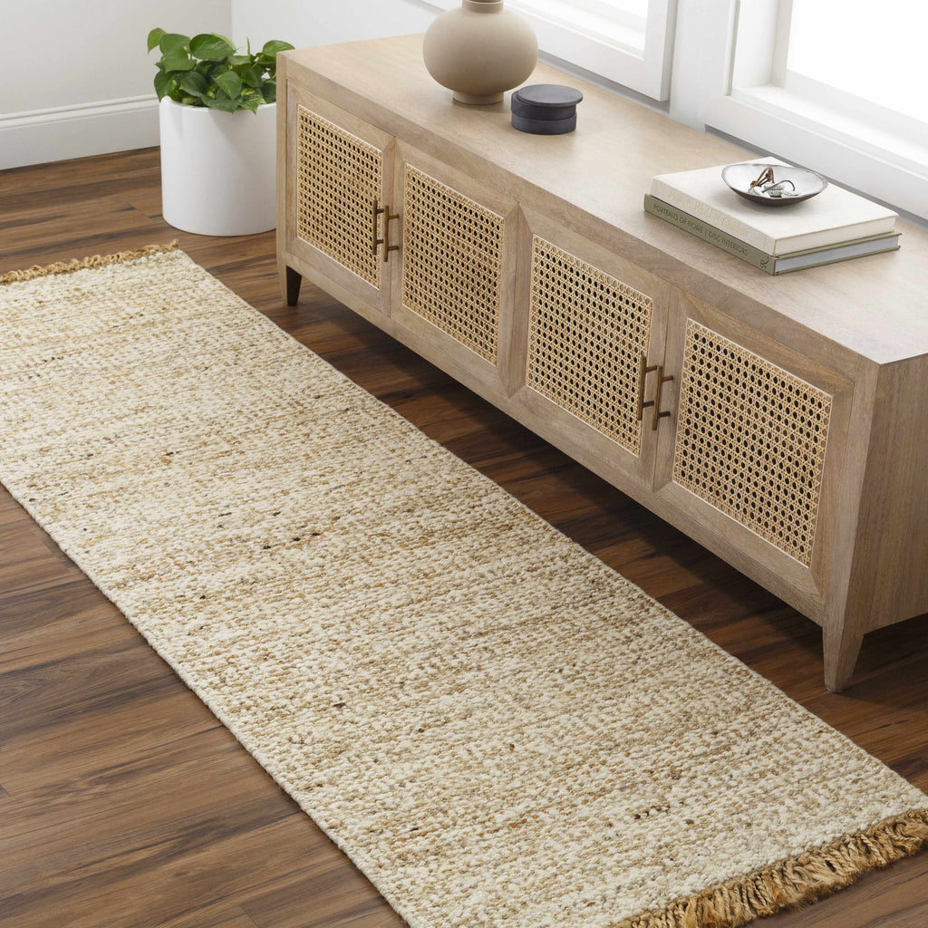 Gopi Jute Area Rug in Beige - Clearance