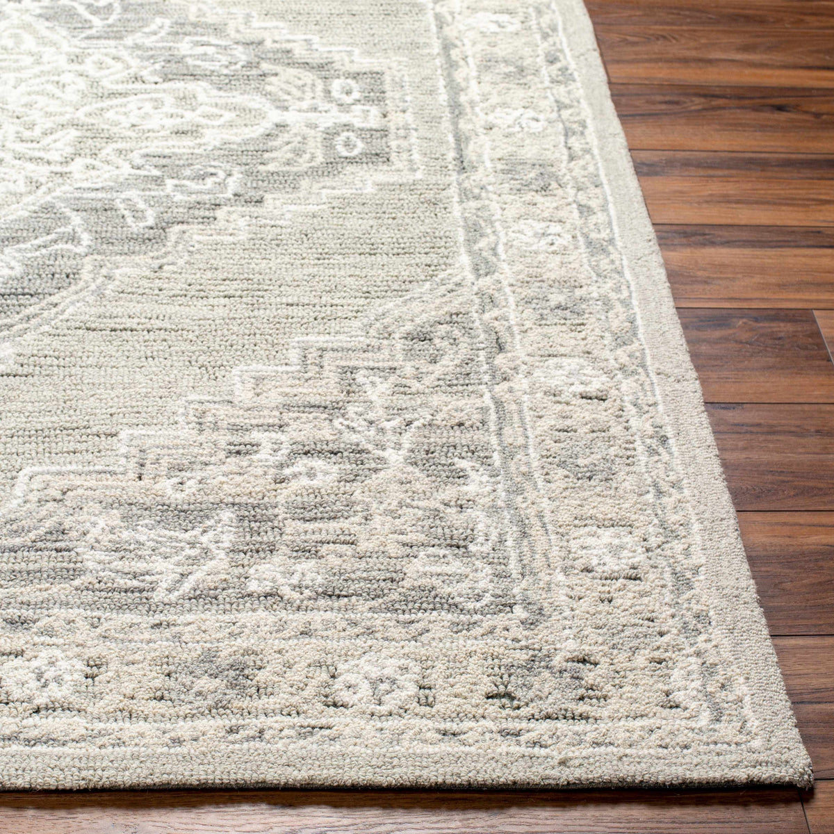 Nani Gray Wool Blend Area Rug - Clearance
